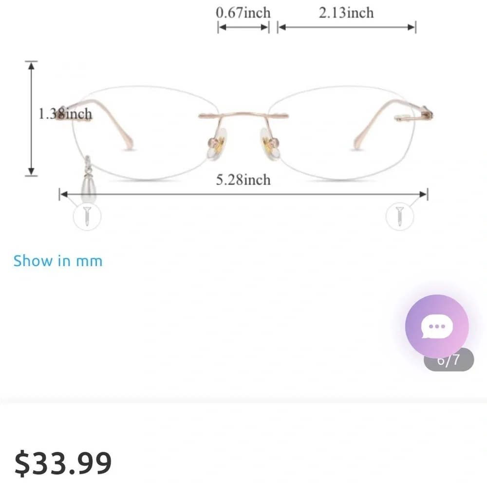 New glasses with charm and embellishments